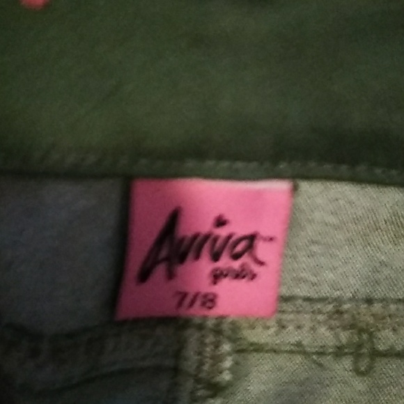 Olive green children's straight leg Olive khakis - Picture 3 of 3